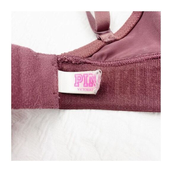 BUY 1 GET 1 FREE Victorias Secret Wear everywhere lightly lined bra mauve 32c - Picture 6 of 11